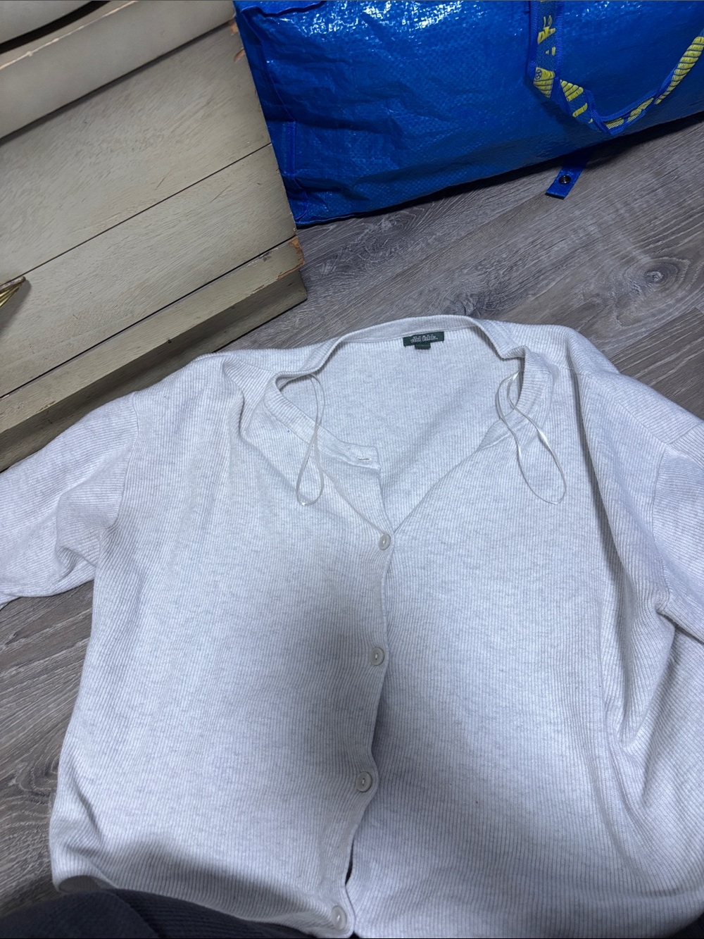 wild fable Cream Ribbed Knit Top